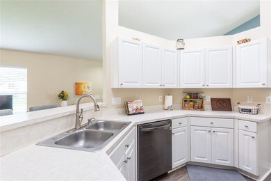 Kitchen open to the living room.