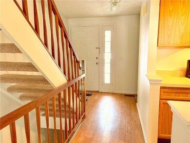 View from Living Room to Front Entry