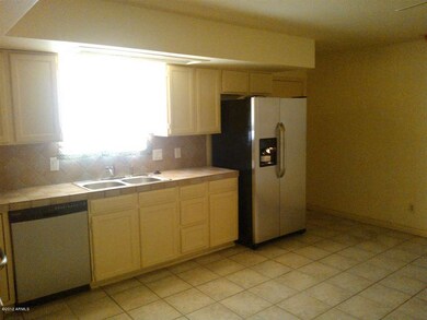 Spacious dine-in kitchen.