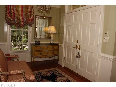 Foyer - French doors, coat closets.