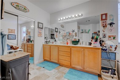 Primary bath with double vanity