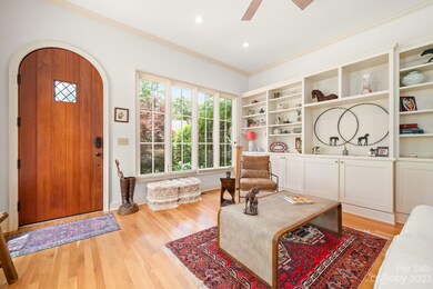 Custom built-ins in the living room.