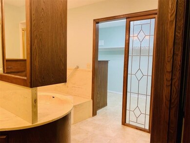 The master closet is very large and is convenientl