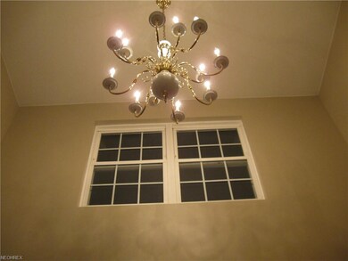 Two-story foyer adds beauty to the main entrance.