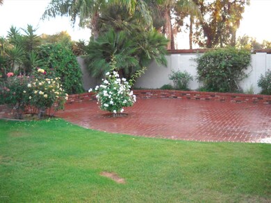 Brick patio for entertaining