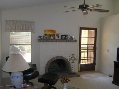 Fireplace & Access to rear Patio