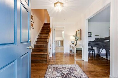 Foyer with center hall