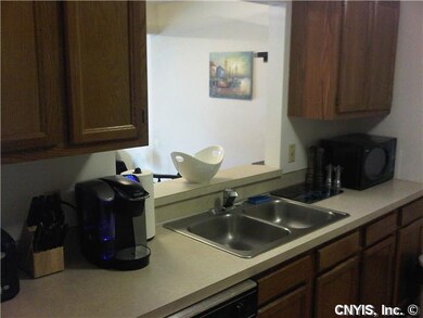 Kitchen. Opens into the dining room.