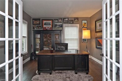 Library / Study with French Door Entry
