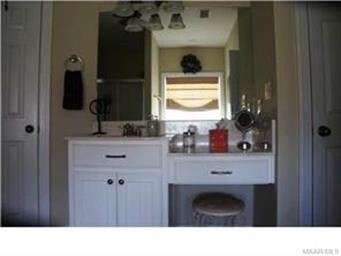 Master bath vanity