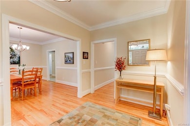 View of the formal dining room to the left of the 
