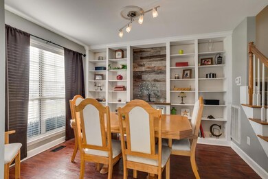 Formal dining with custom built-ins