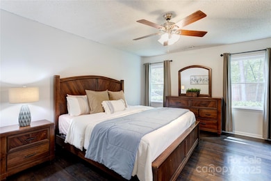 Primary bedroom with walk in closet.