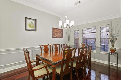 Chair railing, and charming wall details add charm