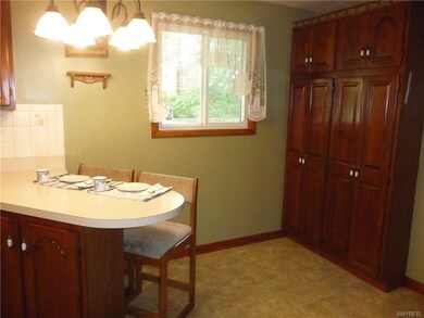 Breakfast bar and 2food cupboards, replaced window