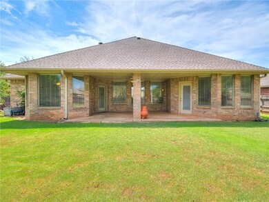 Enjoy watching those Oklahoma sunsets on the large covered patio.