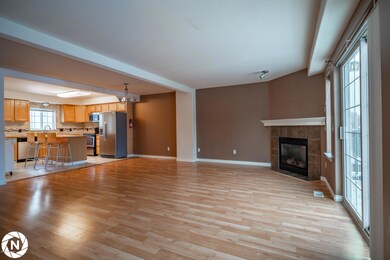 kitchen, living room