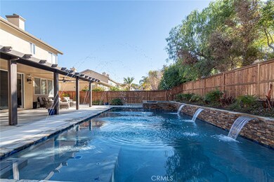 Newer built pool with waterfalls and spitters. All ran from phone app. Can have only waterfalls on or both or none.