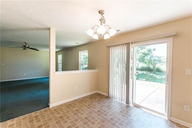 Eat In Kitchen with access to the patio 