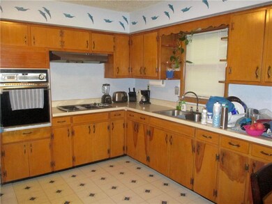 Original vintage cabinets are in great shape.
