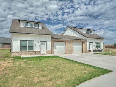 Craftsman-style home with board and batten siding,