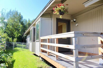 Front deck and side yard
