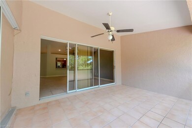 View of patio / terrace featuring a ceiling fan