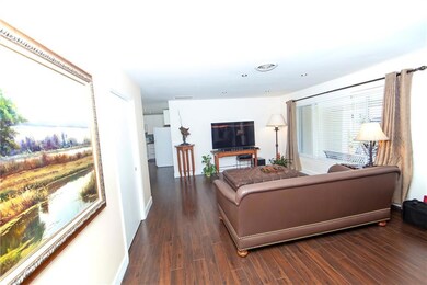 Living room - note wood floor.