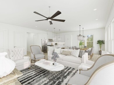 Photo rendering to show home furnished.