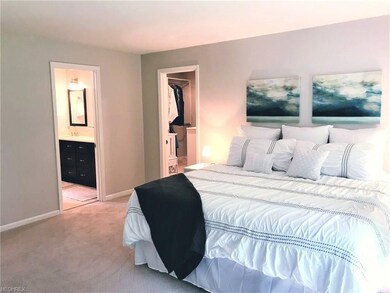 Master suite with large walk-in closet
