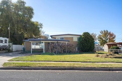 View of front of property featuring brick siding