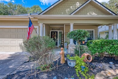 Nicely landscaped yard with trees for shade.