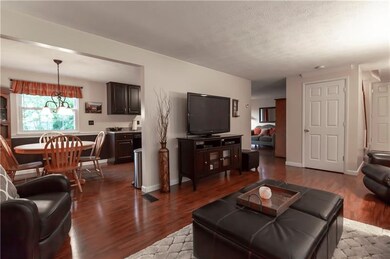 Clean & updated living room waiting for those wint