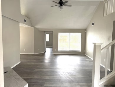 inside the front door facing the living room