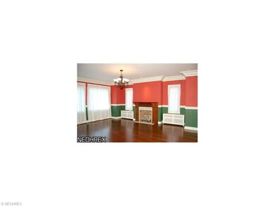 The formal dining room.  Notice the beautiful hard