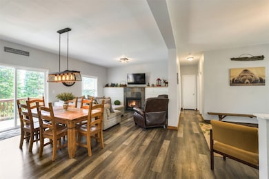 looking from kitchen into great room