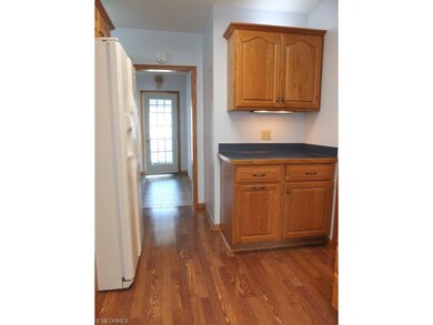 Kitchen has ample cabinet space.