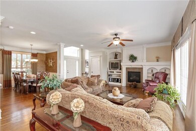 hardwood floors throughout the main level