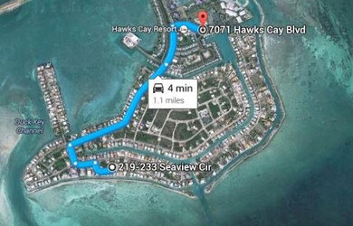 Distance to Hawks Cay