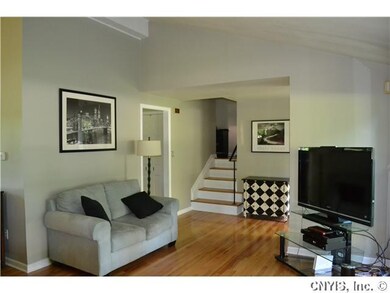Living Room. The design of this split level includ