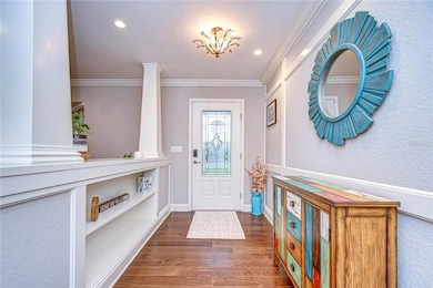 Step into a foyer that is perfectly set to welcome guests or simply provide a stylish start to your day!