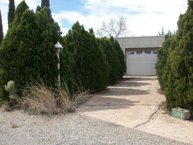 Garage and driveway