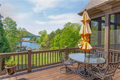 Open deck compliments screened porch. Lakehouse ac