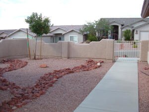 Huge front courtyard