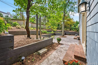 Fenced backyard featuring a patio
