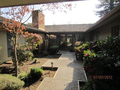Large courtyard entry.