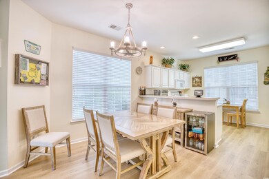 Dining room featuring light hardwood / wood-style 