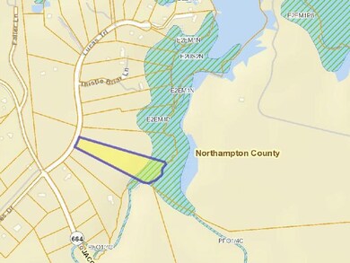 County map showing wetland
