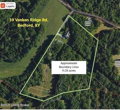 59 Vanken Ridge Rd aerial w approx bound