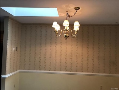 Skylight in Formal Dining Room